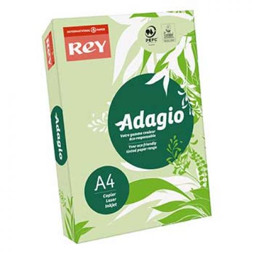 Papel Fotocopia Adagio(cd81) A4 80gr Verde Claro 1x500Fls , ADAGIO , 1801075 , 3368220103022